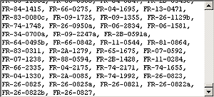 Codes séparés par des virgules et des espaces Codes séparés par des virgules et des espaces