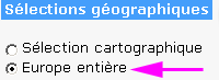 Sélection "Europe entière"